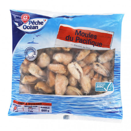 MOULES DECOQ CUITES-PECHE OCEAN-500G