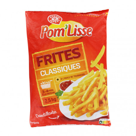 FRITES CLASSIQUES SURGELEES - POM'LISSE - 2,5KG