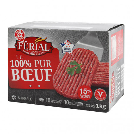 STEACKS HACHE 15% MG X10-férial-1KG