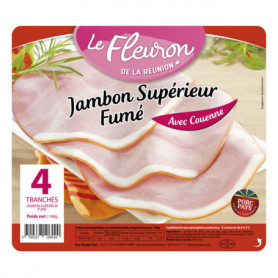 JAMBON SUPERIEUR FUME X4 - LE FLEURON - 160G