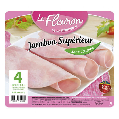 JAMBON SUP.NATURE DD X4 160G