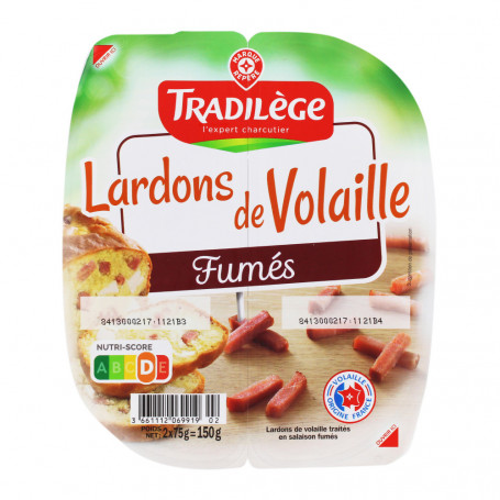 Lardons de volaille fumés - TRADILEGES - 150G