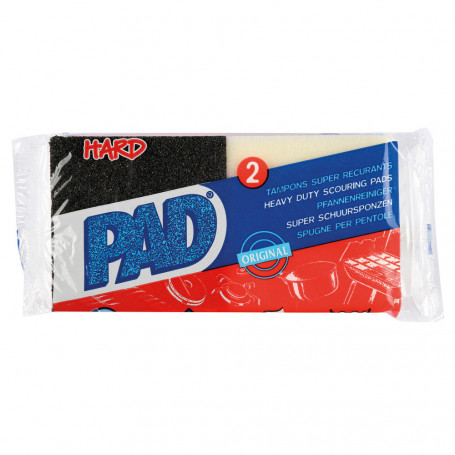 Eponges noires super grattantes x2 - PAD-