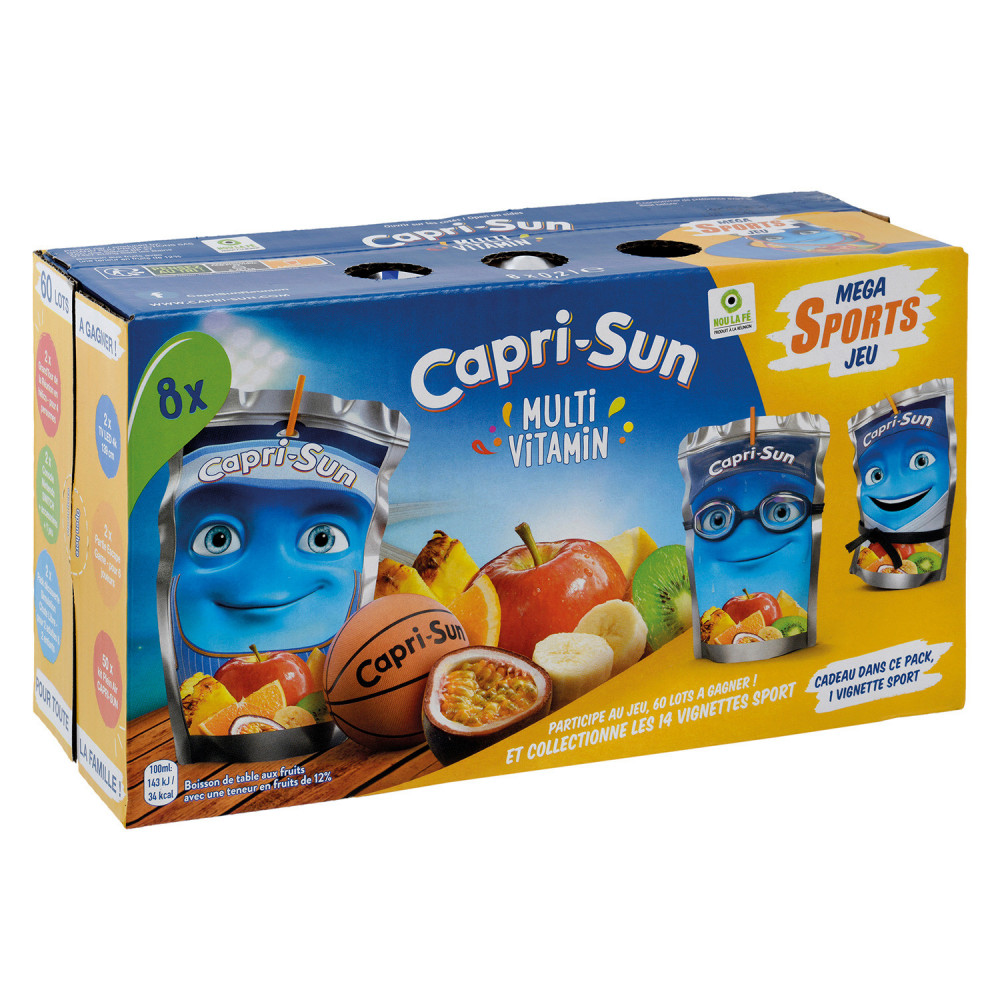 Boissons aux fruits caprisun multi vitamines 8*20 cl - Drive Z'eclerc