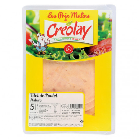 FILET DE POULET NATURE X5 - CREOLAY