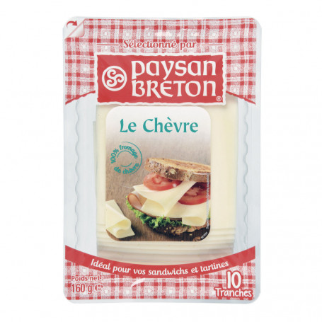 FROMAGE DE CHEVRE TRANCHETTE - PAYSANS BRETON- 160G