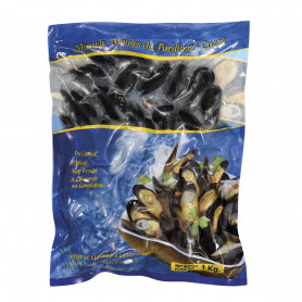 MOULES ENTIERES CUITES 1KG.