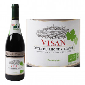 AOC Côtes du Rhône Vin rouge Bio-Visan-75cl