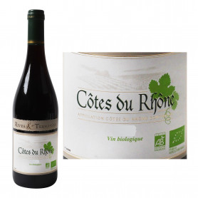 AOC Côtes du Rhône Vin rouge BIO-Rives Terrasses-75cl