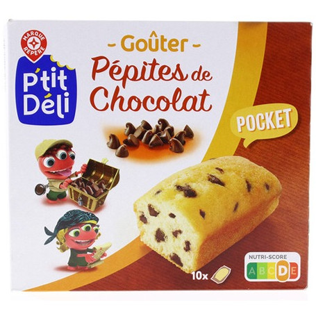 Gâteaux P'tit Déli Pépites de chocolat 10x30g