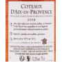 VIN ROSE TERRES OCREES COTEAUX VAROIS DE PROVENCE-75cl