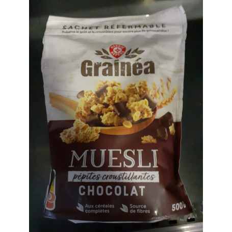 Muesli croustillant choco GRAINEA- 500gr