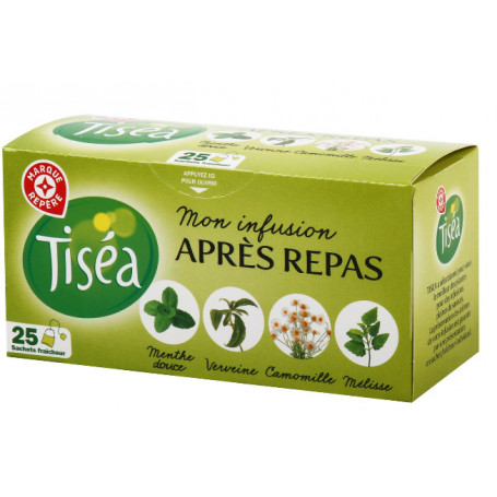 INFUSION APRES REPAS 25 SACHETS -TISEA- 40GR