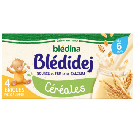 Blédina Bledidej Céréales Dès 6 Mois 4 x 250 ml