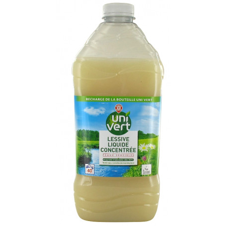 RECHARGE LESSIVE 40Lavages UNI VERT-1,6L