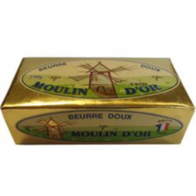 BEURRE DOUX 82% MG-MOULIN D'OR-250G