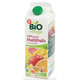 100% PUR JUS MULTIFRUITS - BIO VILLAGE - 1 L