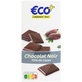 Chocolat Noir 70% de Cacao - ECO+ - 100g