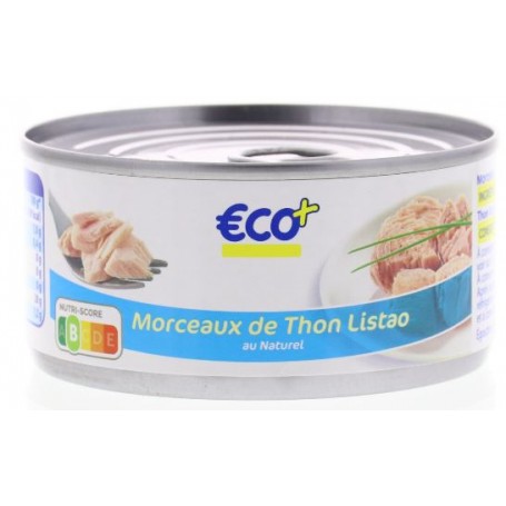 Morceaux de Thon Listao au Naturel - ECO+ - 130g