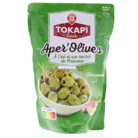 Aper'olives à l'Ail et aux Herbes de Provence - TOKAPI - 400g Aper'olives à l'Ail et aux Herbes de Provence - TOKAPI - 400g