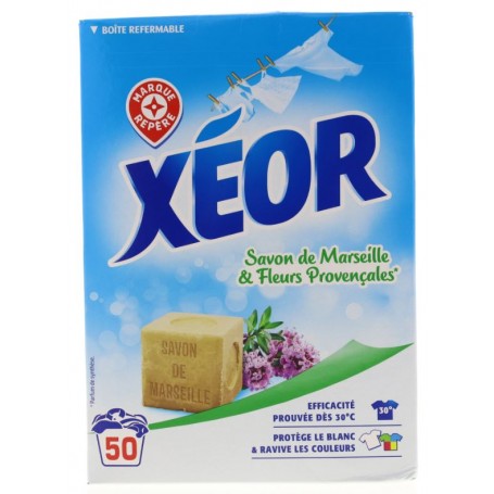 Lessive poudre savon de Marseille 50 lavages - 2,5 kg