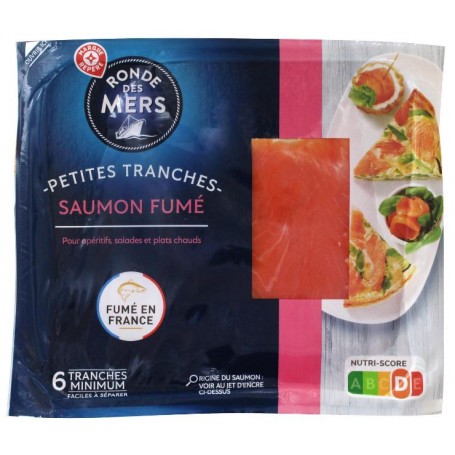 Tranches de Saumon Fumé - RONDE DES MERS - 100g