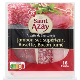 Assiette de Charcuterie 16 tranches - SAINT AZAY - 200g