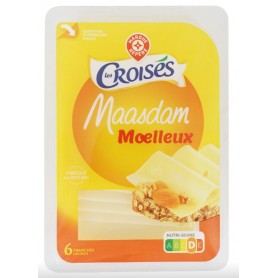 Tranches de Fromage Maasdam x6 - LES CROISES - 200g