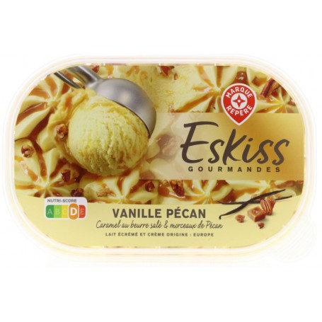 Glace Vanille Pécan - ESKISS - 500g Glace Vanille Pécan - ESKISS - 500g
