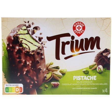 Bâtonnets de Glace Pistache x4 - TRIUM - 400ml (292g) Bâtonnets de Glace Pistache x4 - TRIUM - 400ml (292g)
