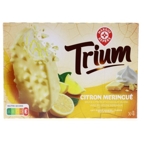 Bâtonnets de Glace Citron Meringué x4 - TRIUM - 400ml (280g)