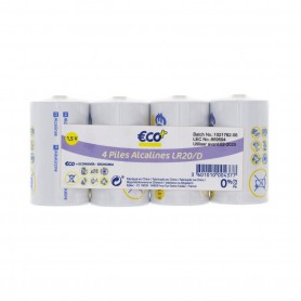 PILE ALCALI LR20X4 SACH ECO+ 1
