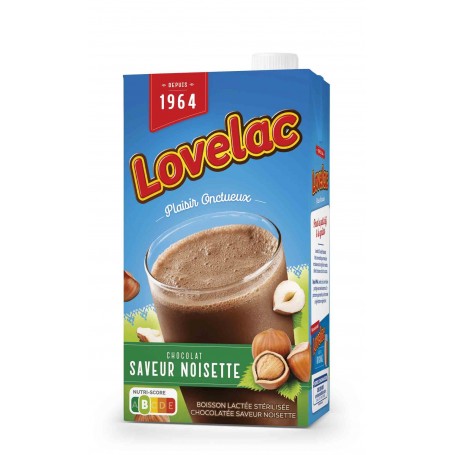LAIT LOVELAC CHOCO NOISETTE -1L