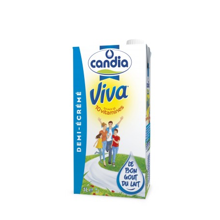 Lait demi-écrémé - VIVA - 1L