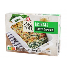 LASAGNES CHEVRE EPINARDS 500G SURG