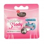 RECHARGES RASOIR 3 LAMES FEMME X4(1059124)