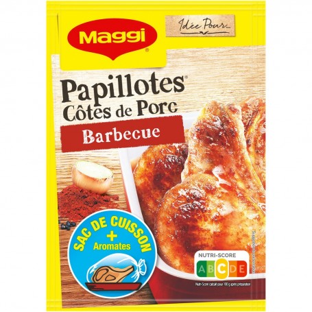 MAGGI Papillotes Côtes de Porc Barbecue 28g
