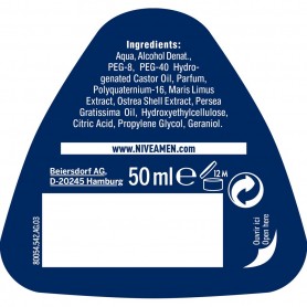 Déodorant Bille Homme Anti-odeurs Fresh Ocean NIVEA MEN le roll-on de 50ml