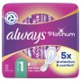 Always Platinum Normal (taille 1) Serviettes Avec Ailettes 12 Serviettes