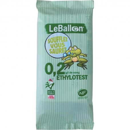 CRAVATE  JEUNE CONDUCTEUR 0,2G/L SANS CHROME A USAGE UNIQUE