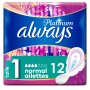 Always Platinum Normal (taille 1) Serviettes Avec Ailettes 12 Serviettes