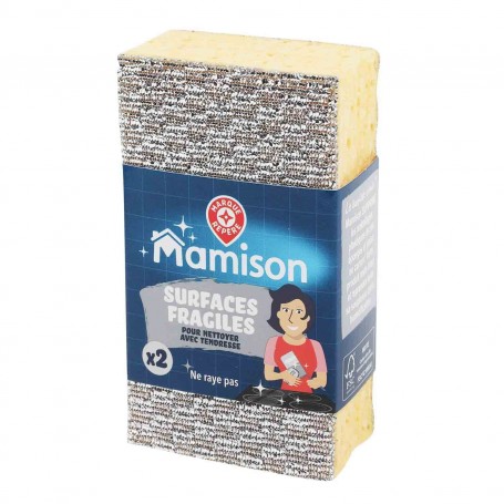 EPONGES GRATTANTE SURFAC FRAGIL X2 MAMISON