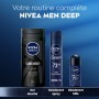 Déodorant Bille Homme Anti-transpirant 72H Deep NIVEA MEN le roll-on de 50ml