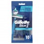 Gillette Blue II Plus Rasoirs Jetables Pour Homme x 10
