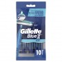 Gillette Blue II Plus Rasoirs Jetables Pour Homme x 10