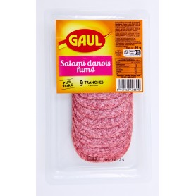 Salami danois fumé pur porc - GAUL - 90g