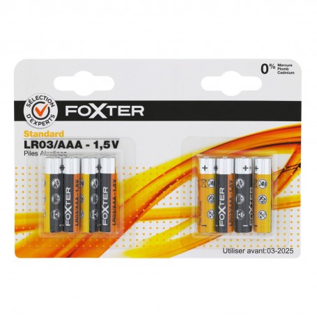 PILES ALCA LR03 X8 FOXTER