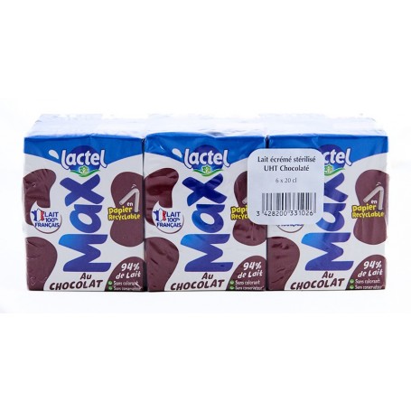 Lait chocolat - Lactel - 6x20cl