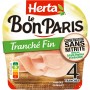 HERTA LE BON PARIS Jambon Tranché Fin sans nitrite x4 - 120g