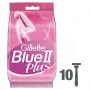 Gillette Venus Rasoirs Jetables Pour Femmes Blue II Plus - Lot de 10